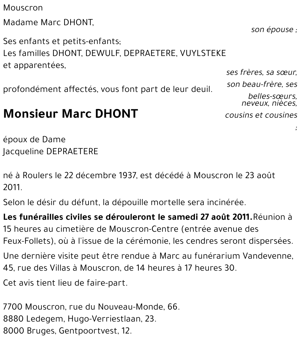 Marc DHONT