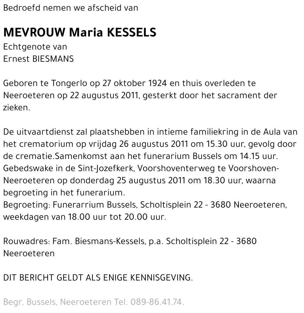 Maria KESSELS