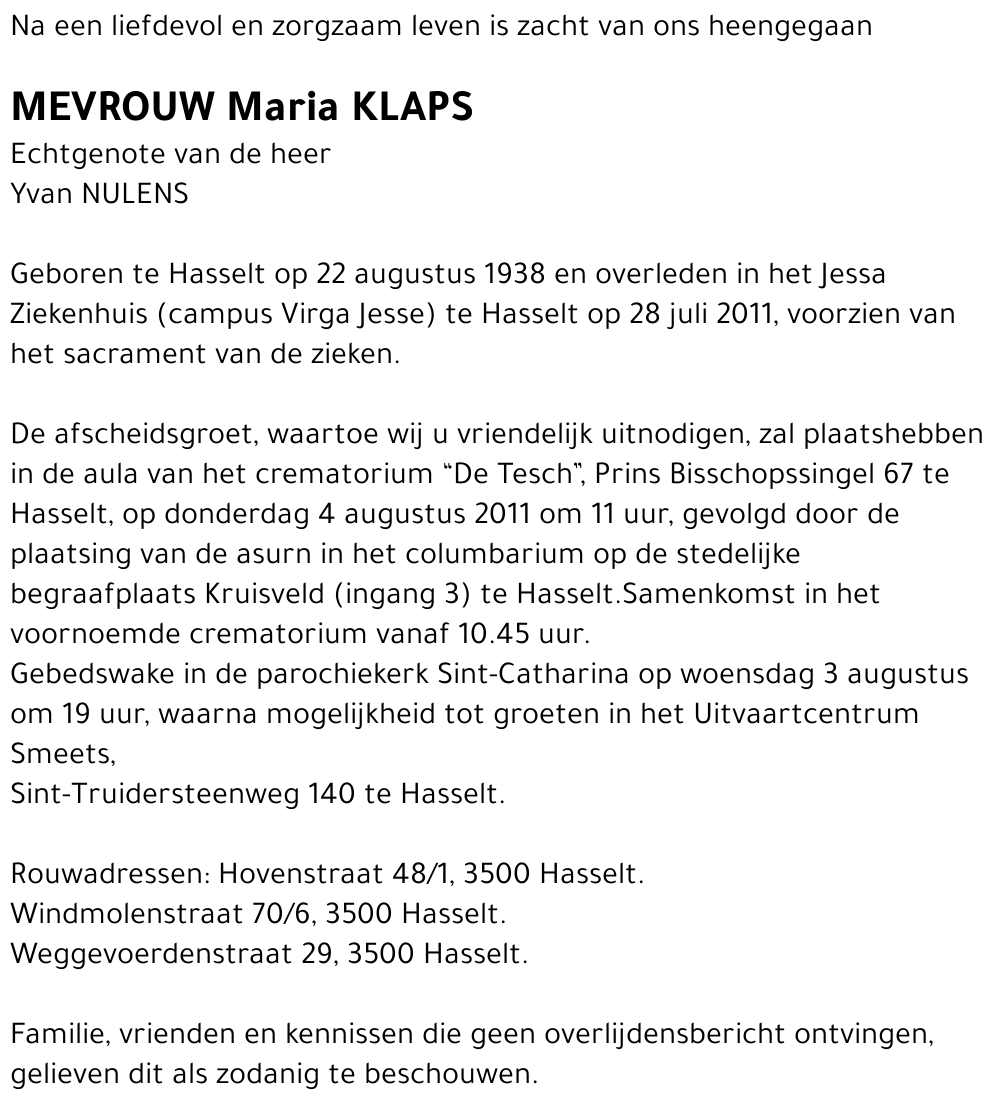 Maria Klaps