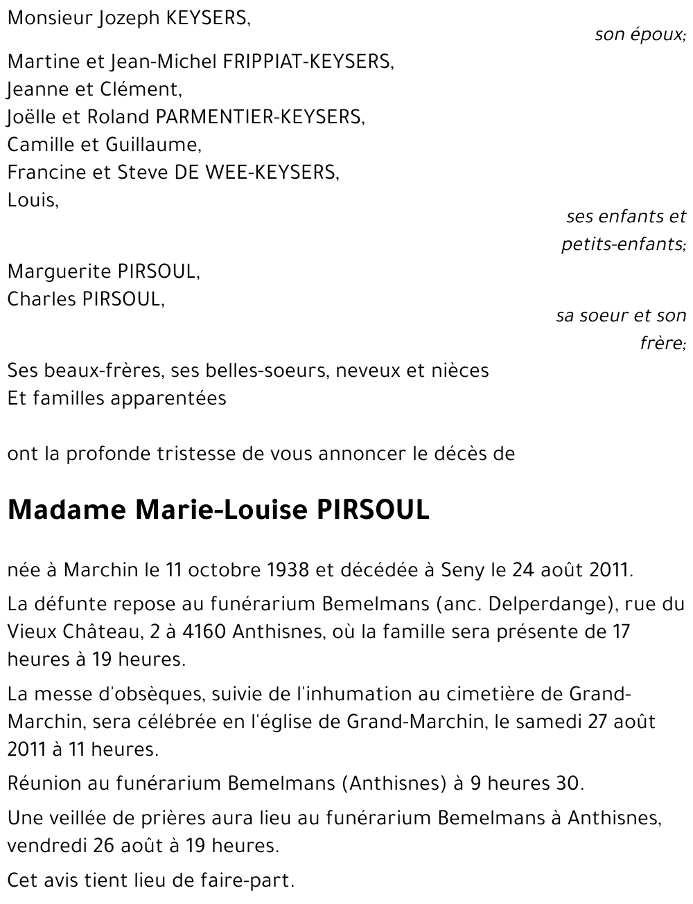 Marie-Louise PIRSOUL