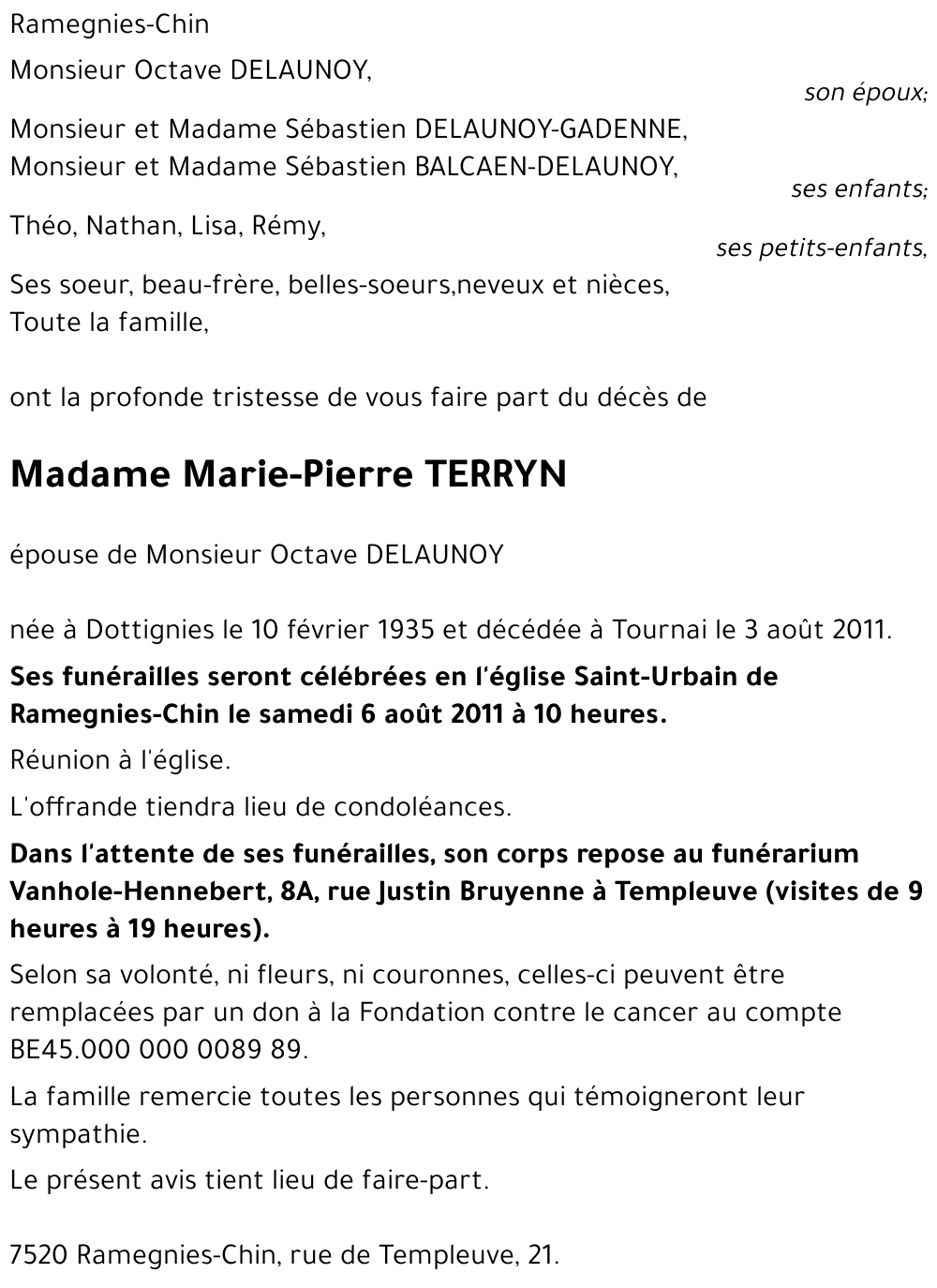 Marie-Pierre TERRYN