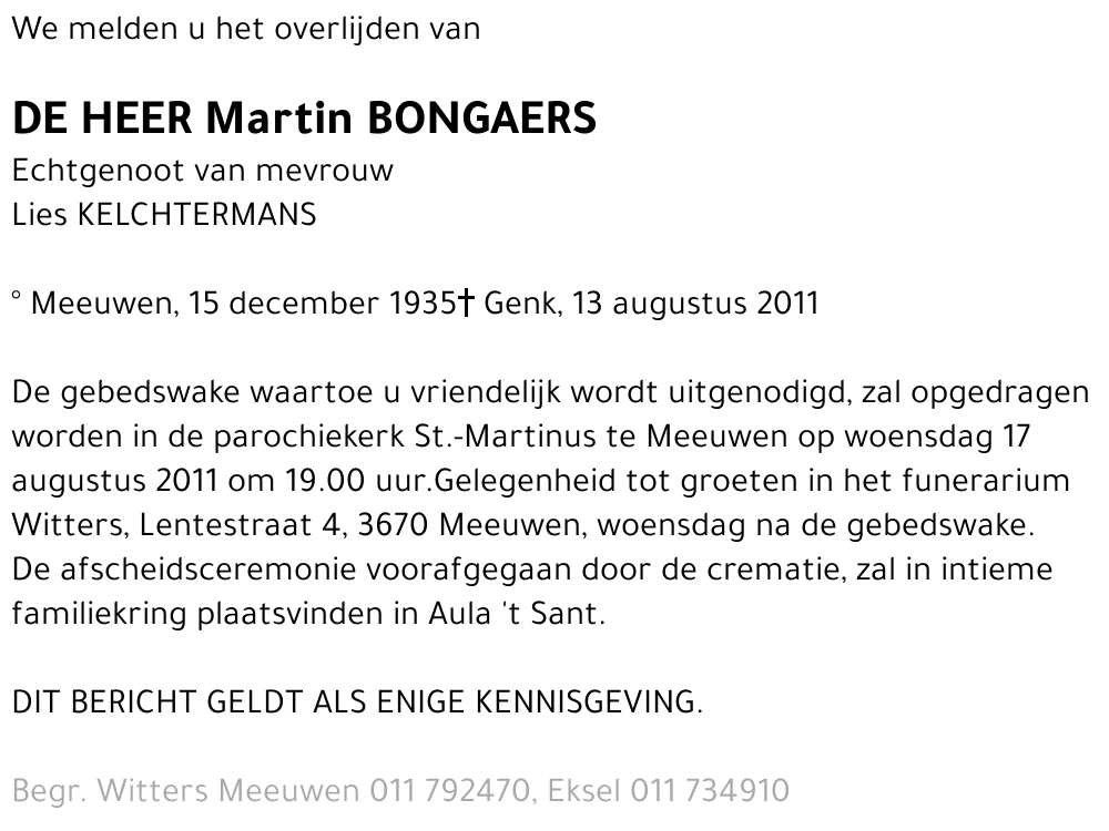 Martin Bongaers