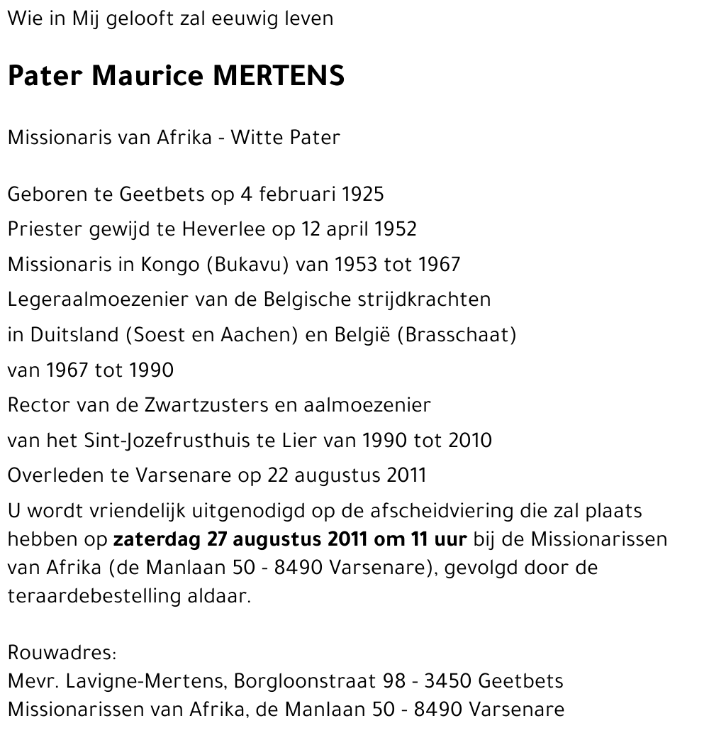 Maurice MERTENS
