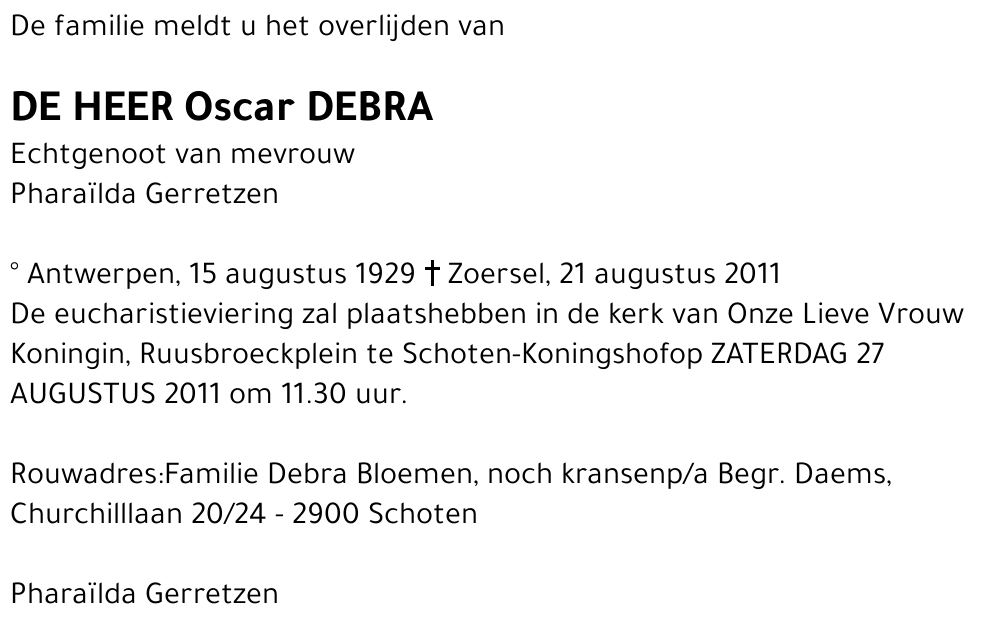 Oscar Debra