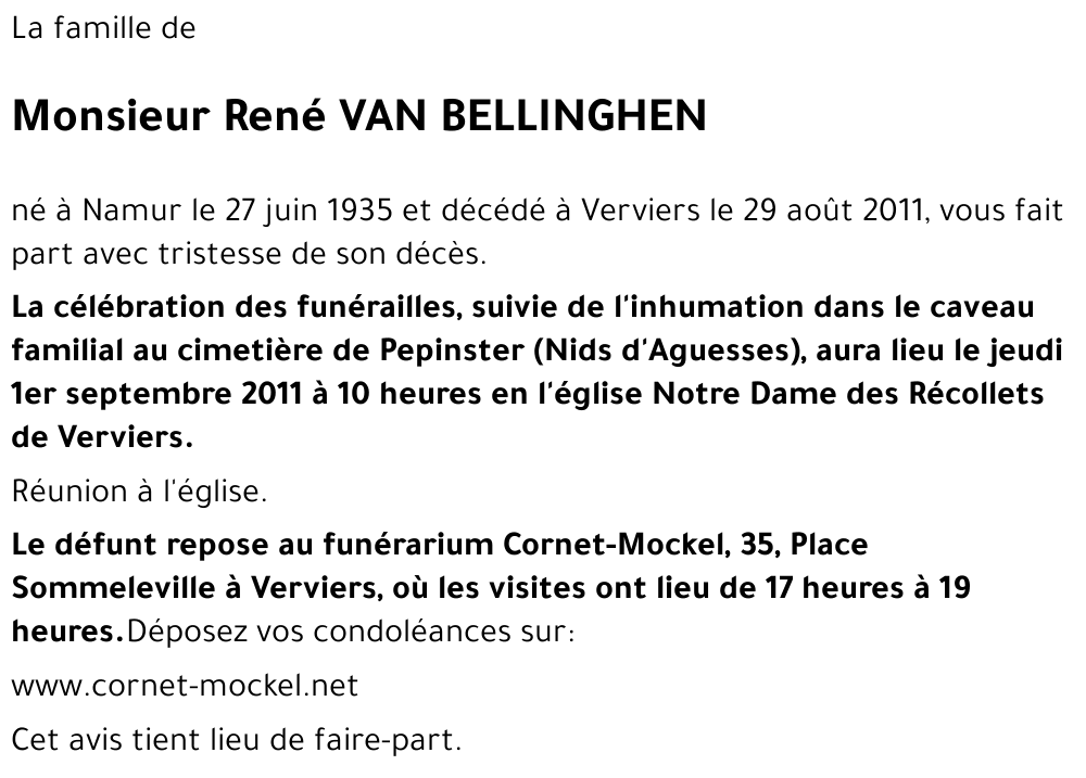 René VAN BELLINGHEN