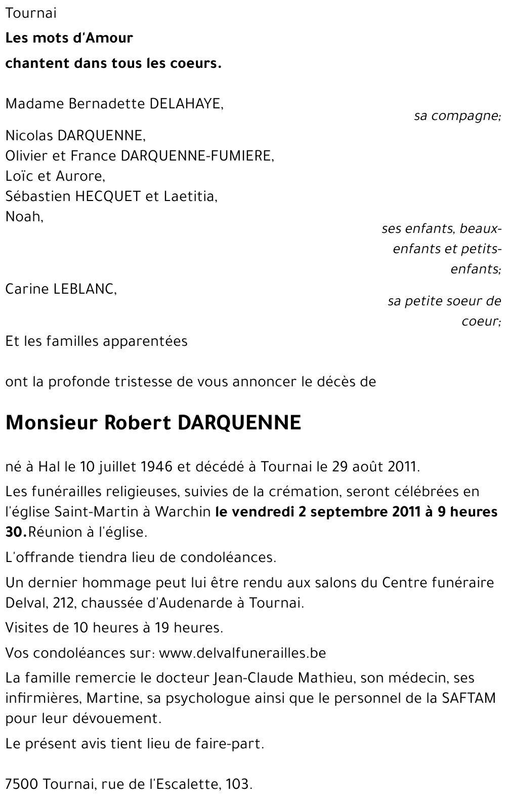 Robert DARQUENNE