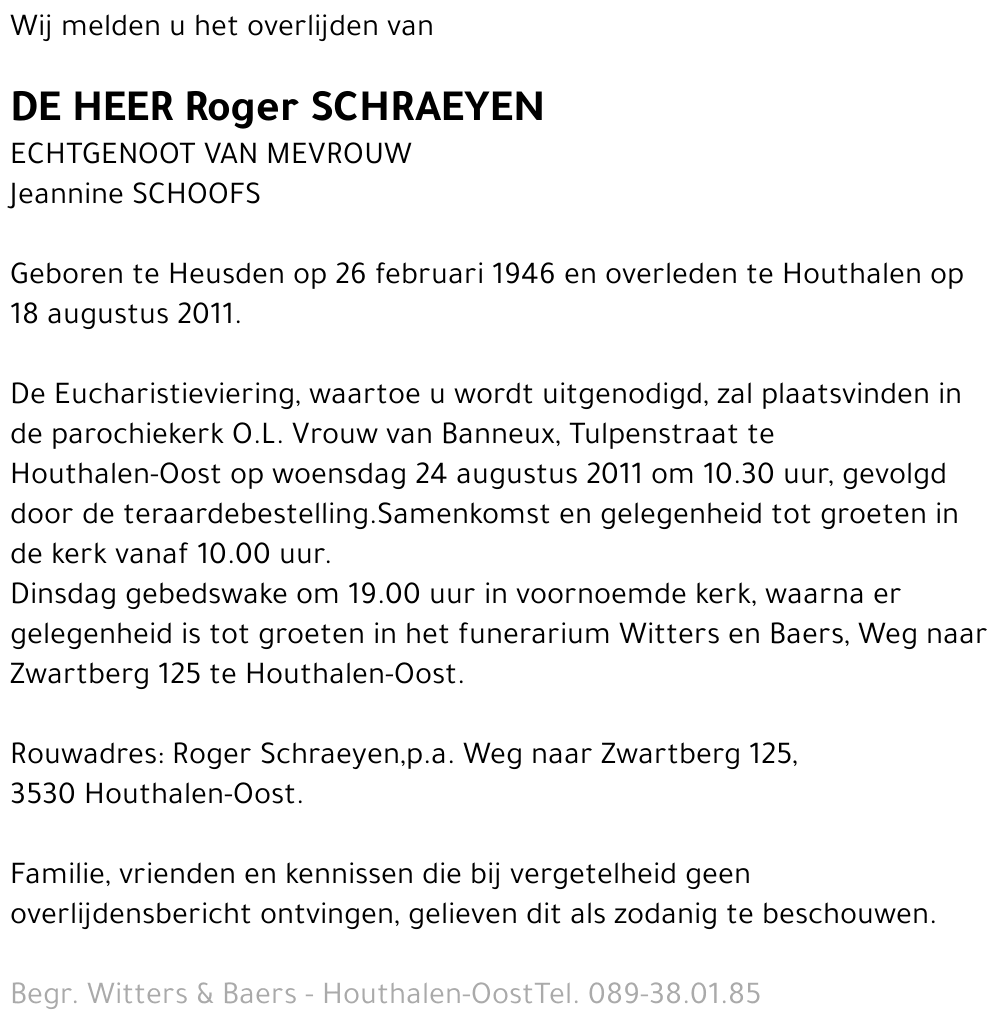 Roger Schraeyen