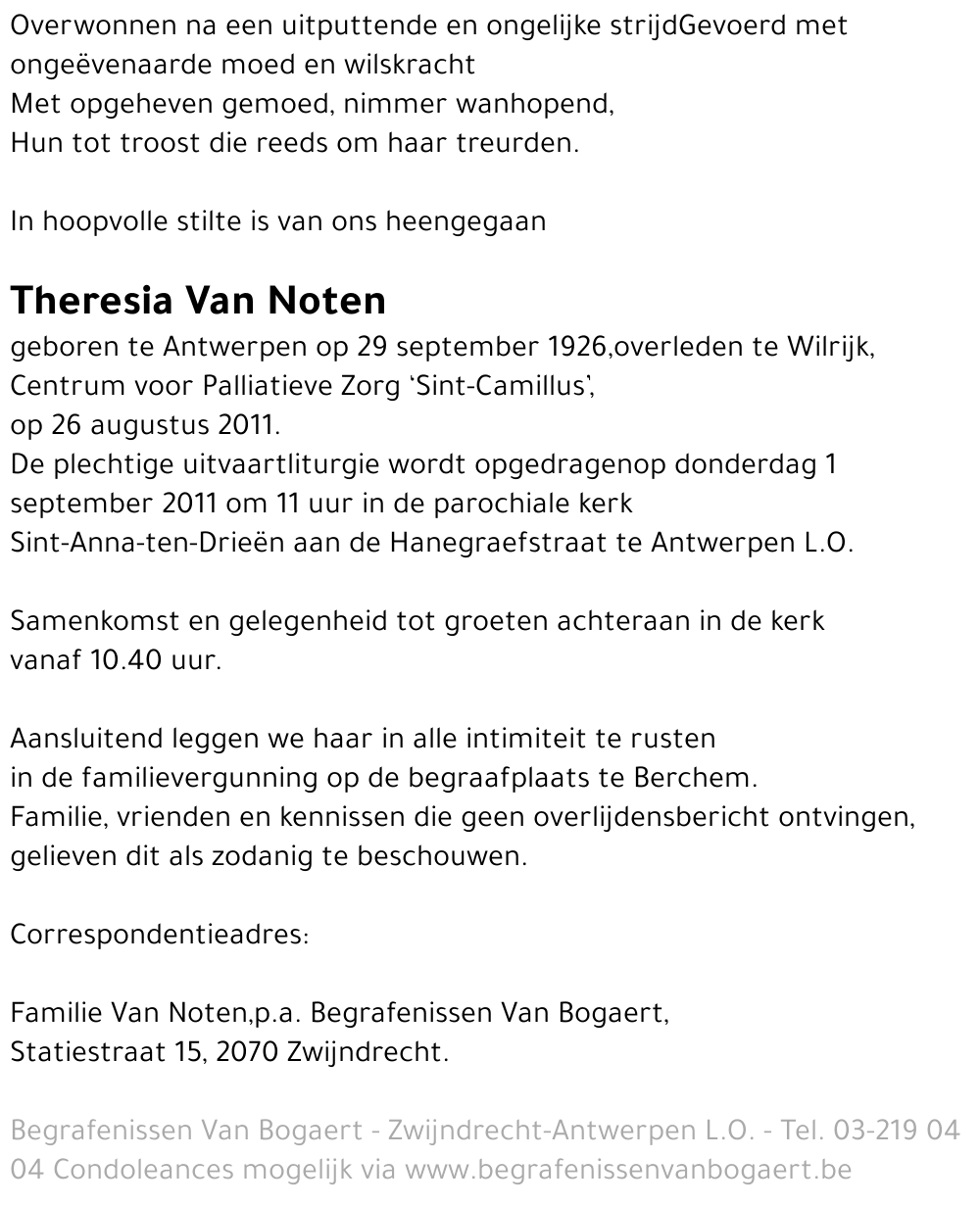 Theresia Van Noten