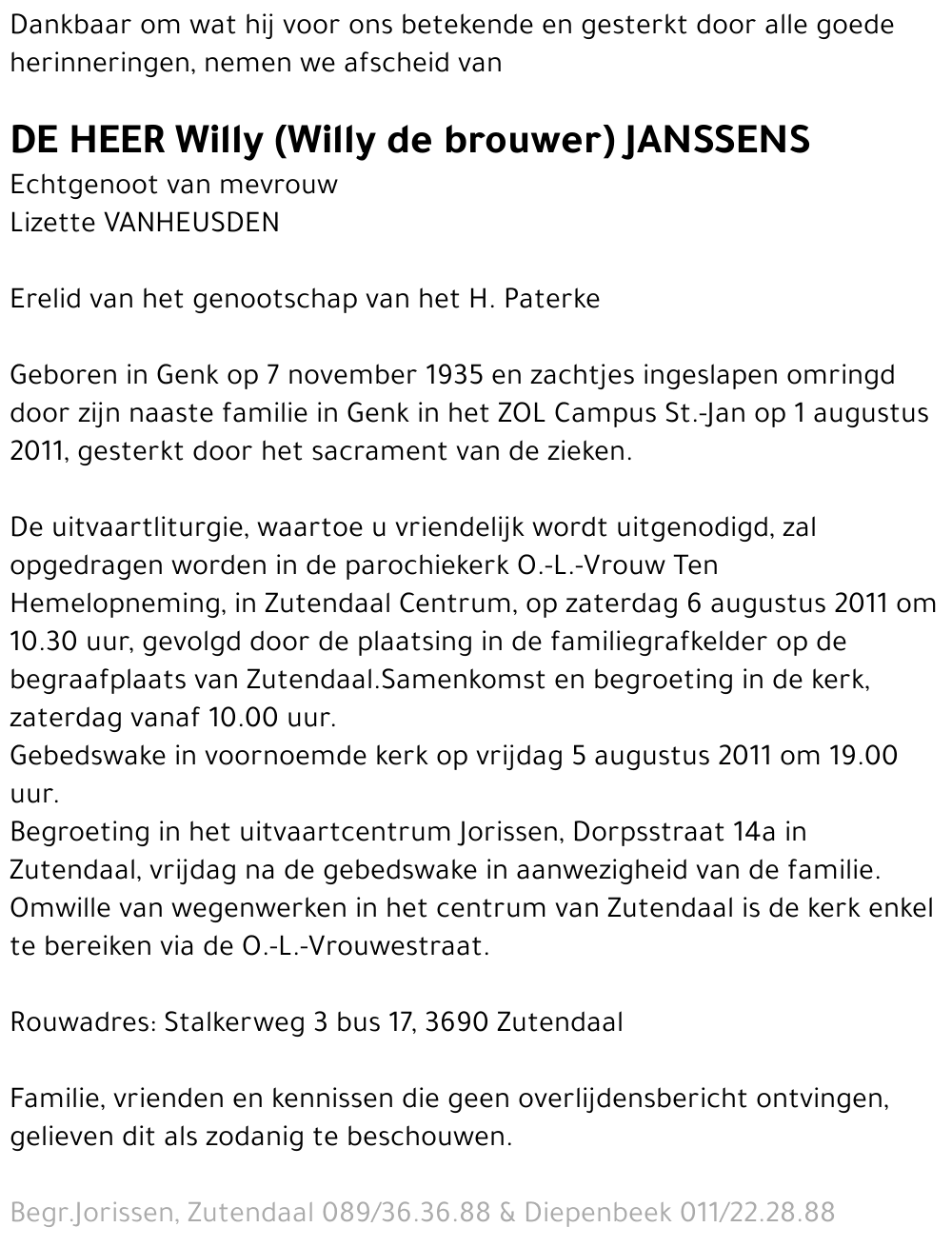 Willy Janssens