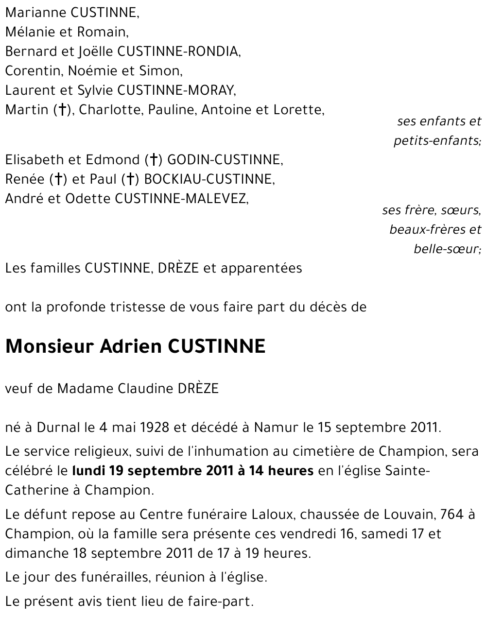 Adrien CUSTINNE