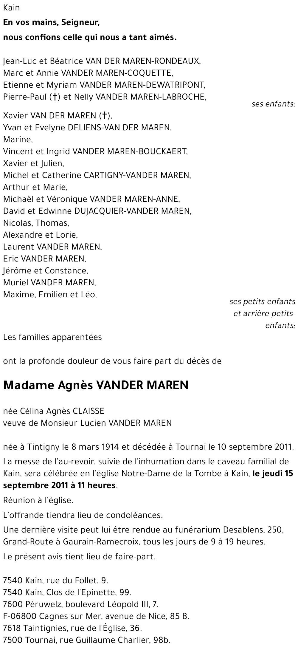 Agnès VANDER MAREN