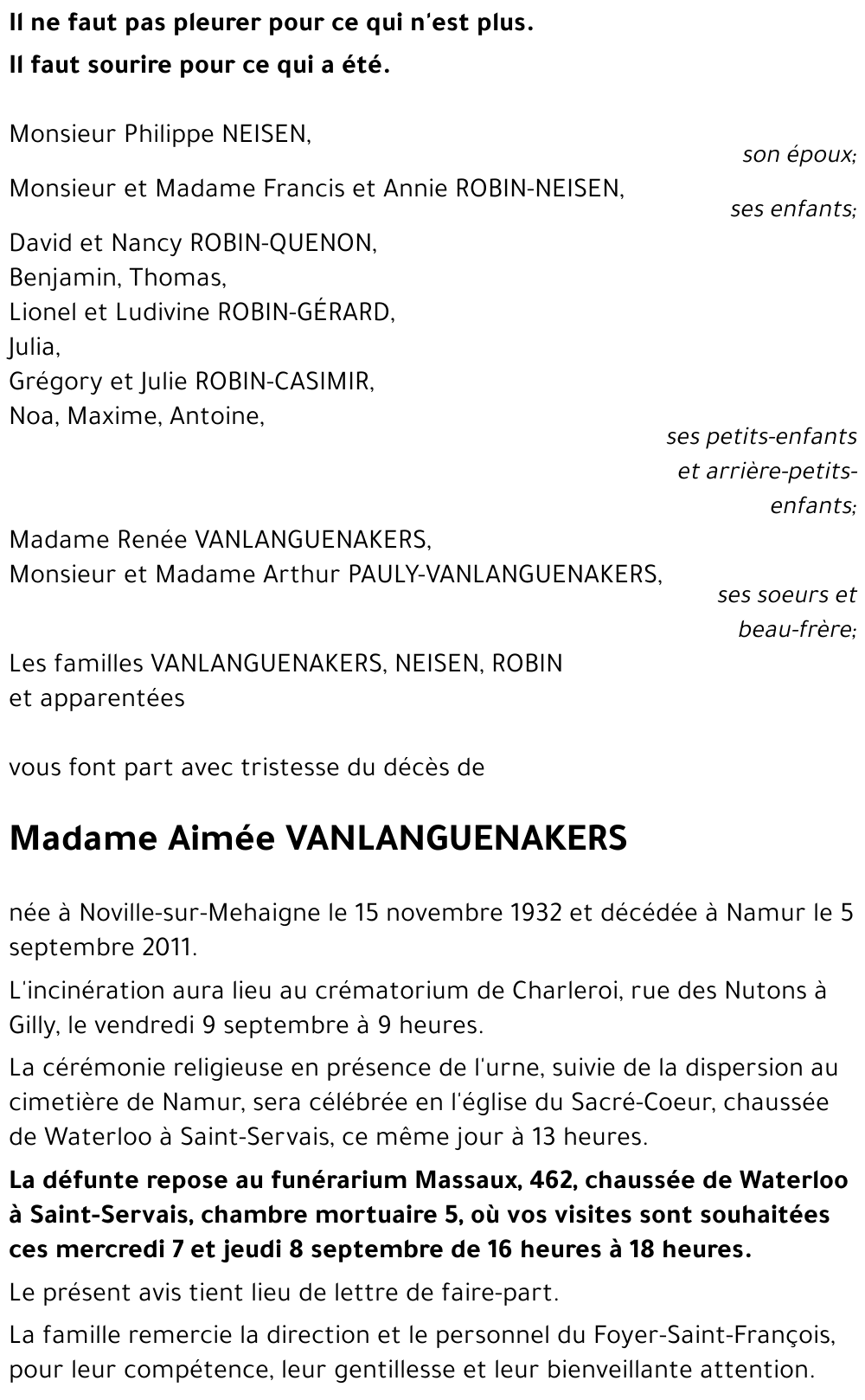 Aimée VANLANGUENAKERS