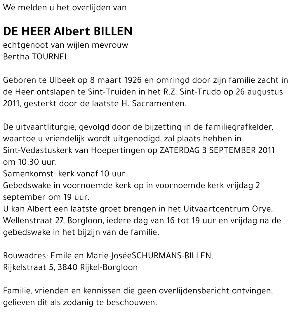 Albert Billen