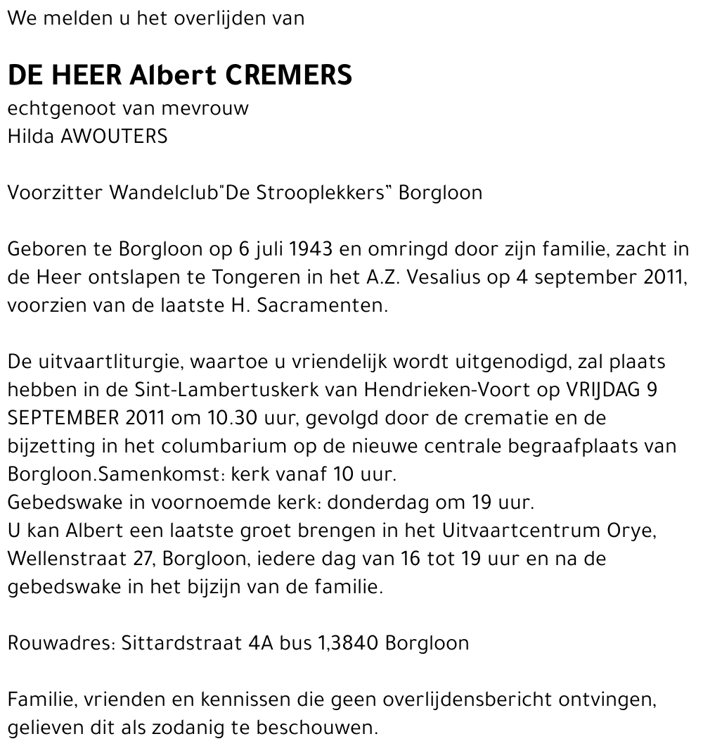 Albert Cremers