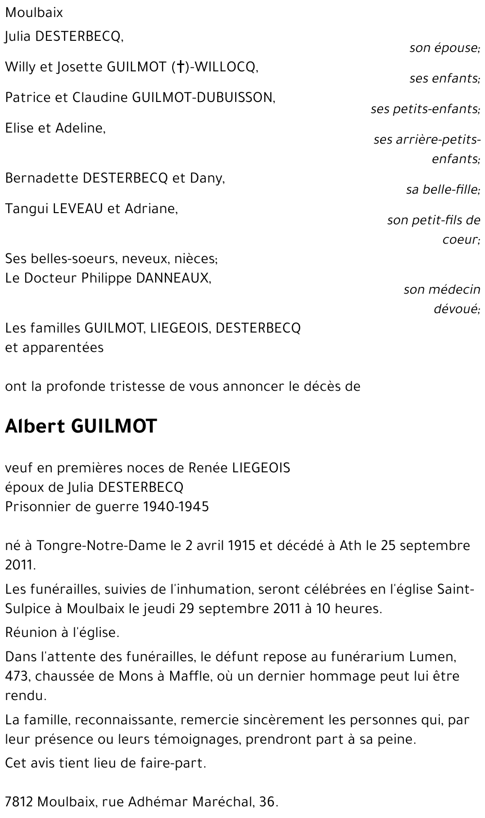 Albert GUILMOT