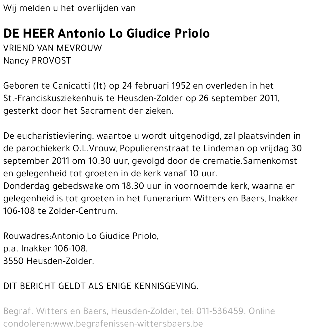 Antonio Lo Giudice Priolo