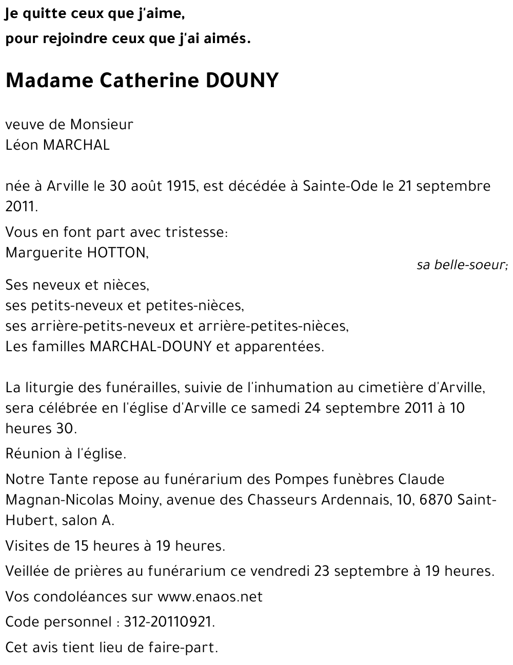 Catherine DOUNY