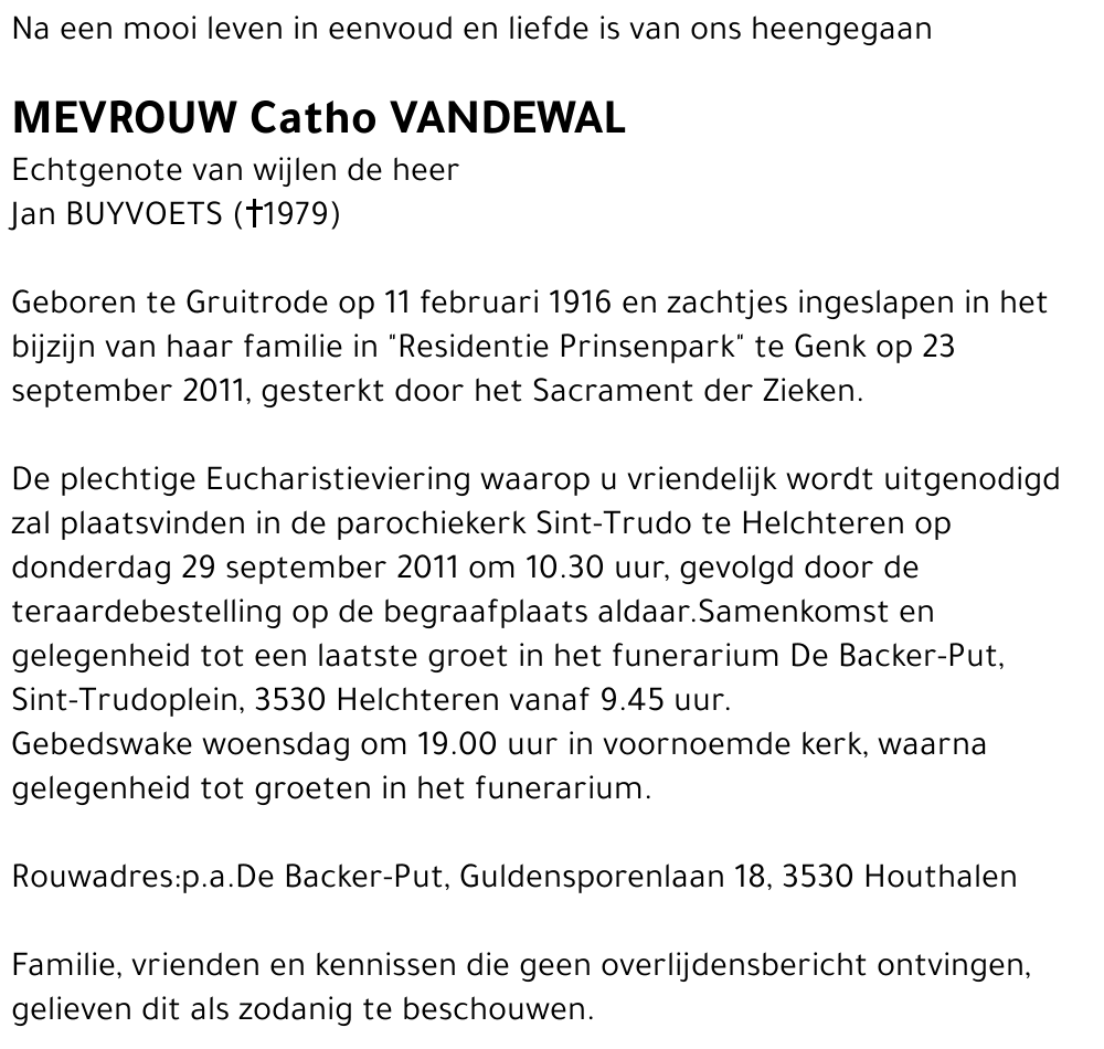 Catho VANDEWAL