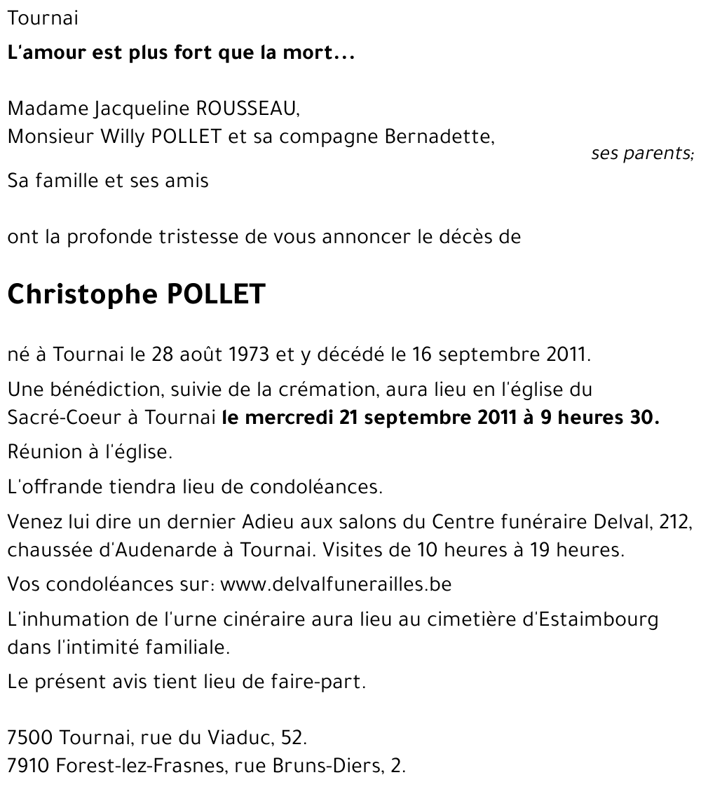 Christophe POLLET