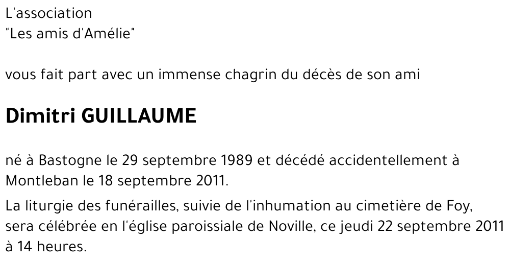 Dimitri GUILLAUME