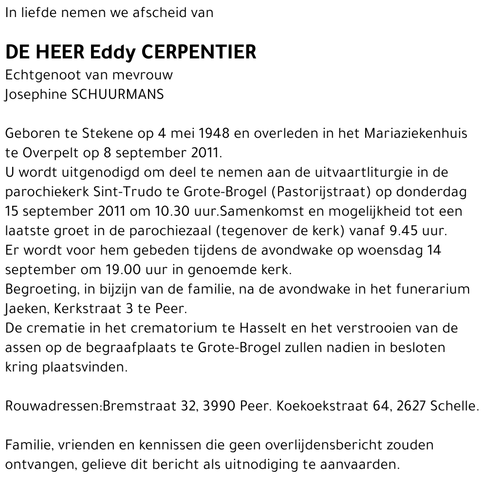 Eddy Cerpentier