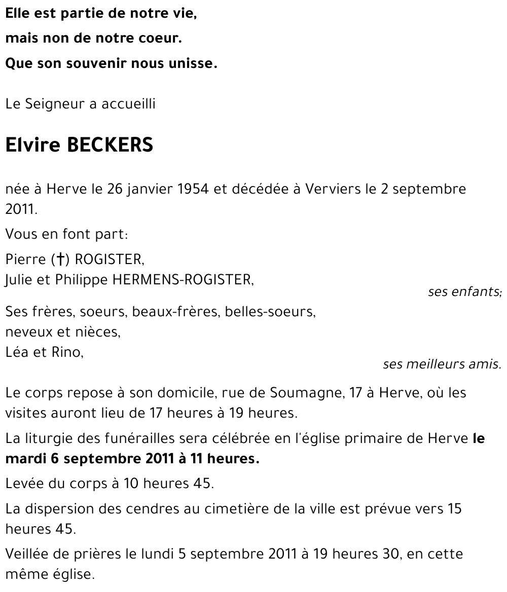Elvire BECKERS