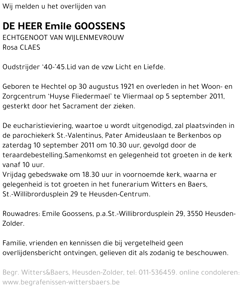 Emile Goossens