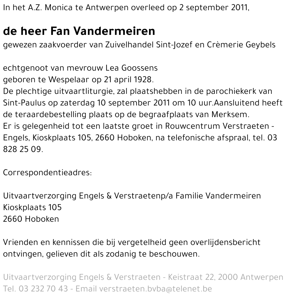 Fan Vandermeiren