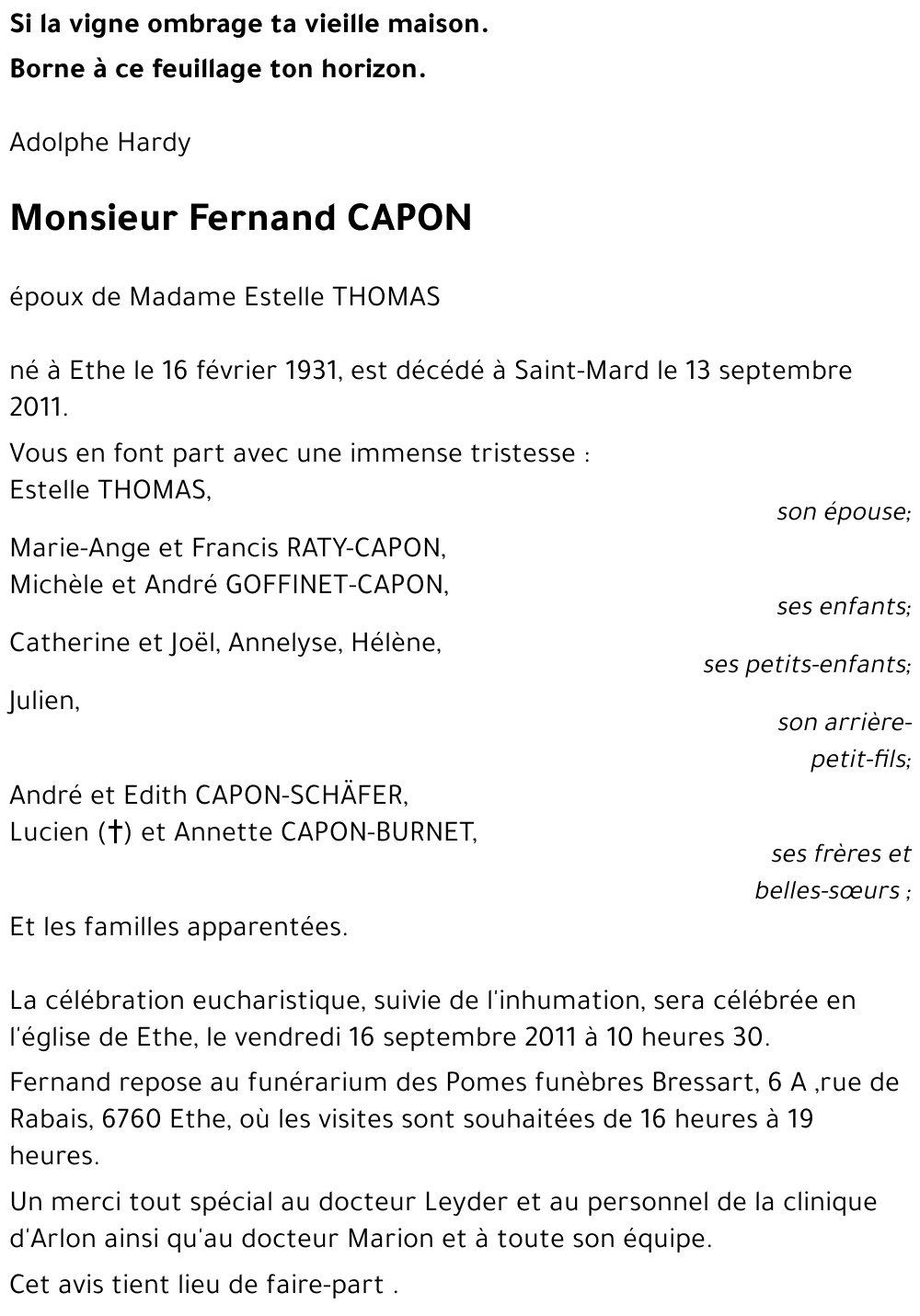 Fernand CAPON