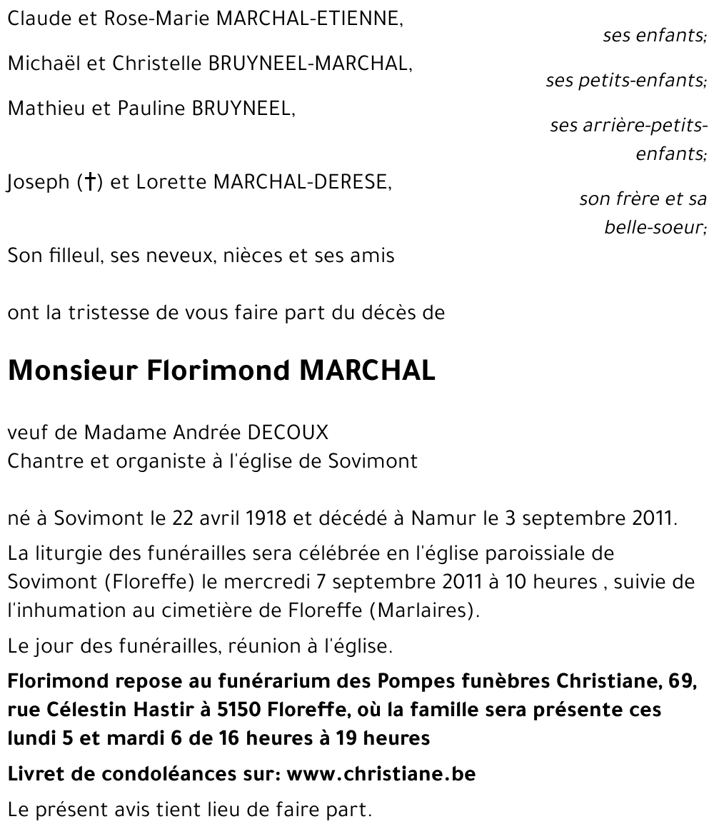 Florimond MARCHAL