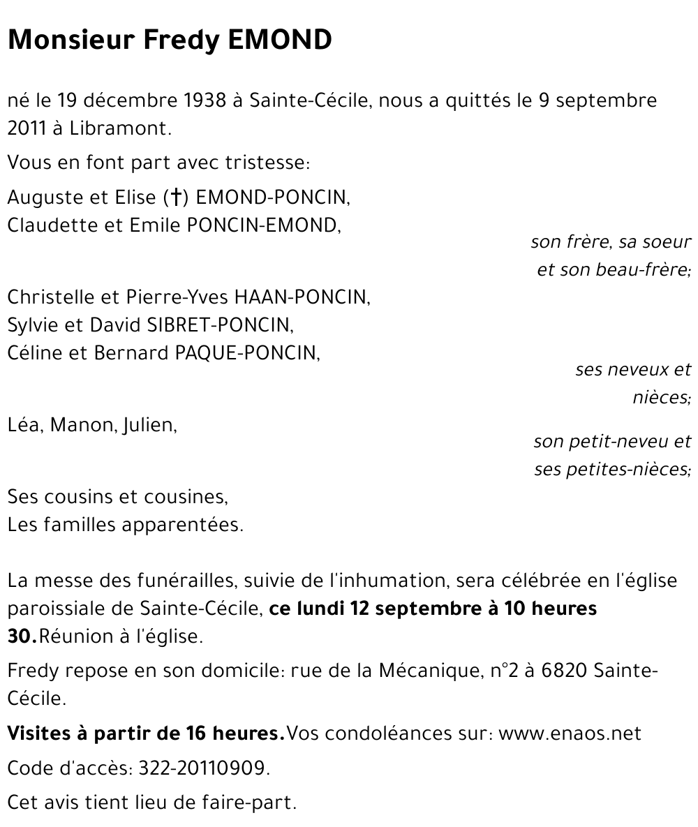 Fredy EMOND