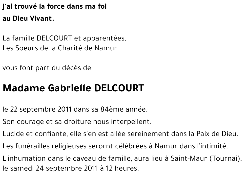 Gabrielle DELCOURT