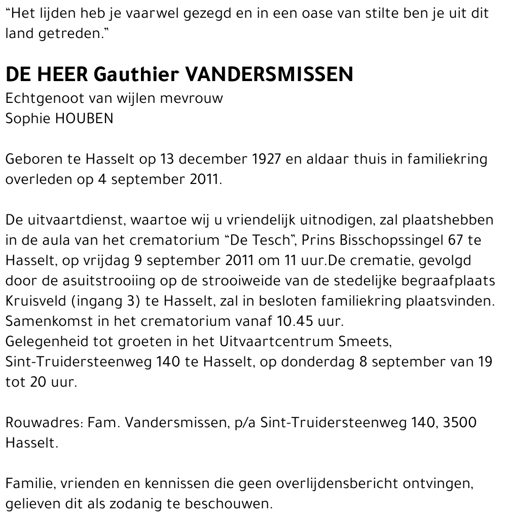 Gauthier Vandersmissen