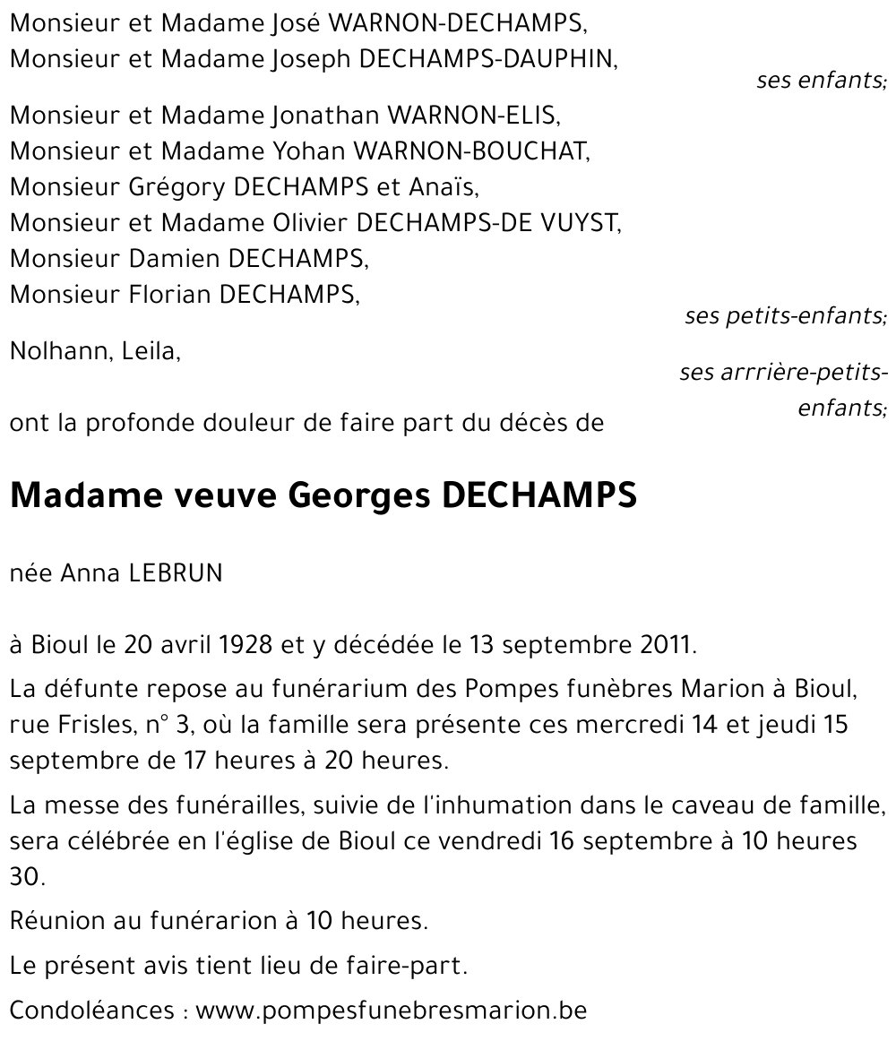 Georges DECHAMPS