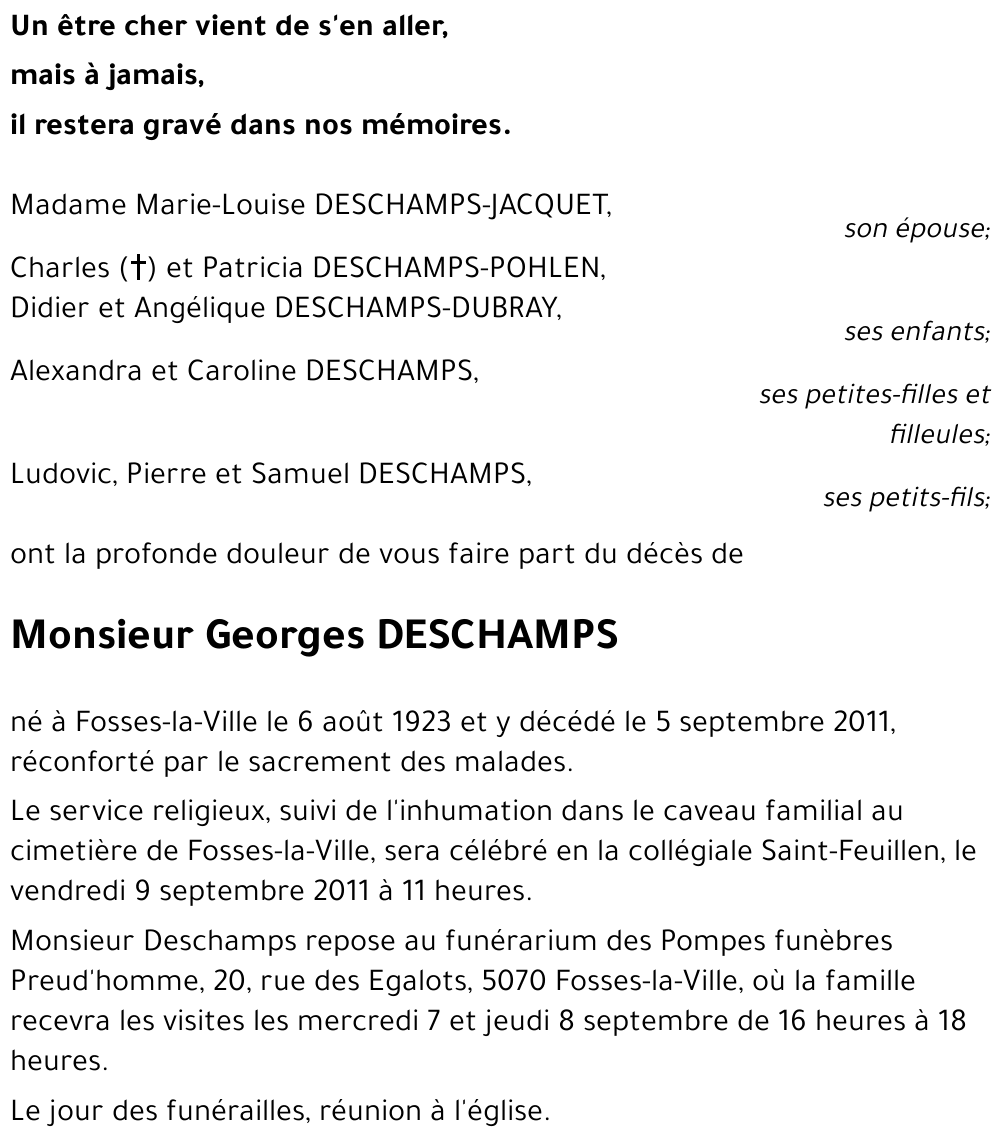 Georges DESCHAMPS