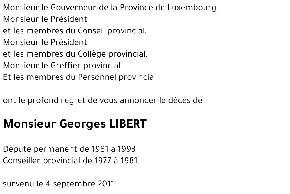 Georges LIBERT