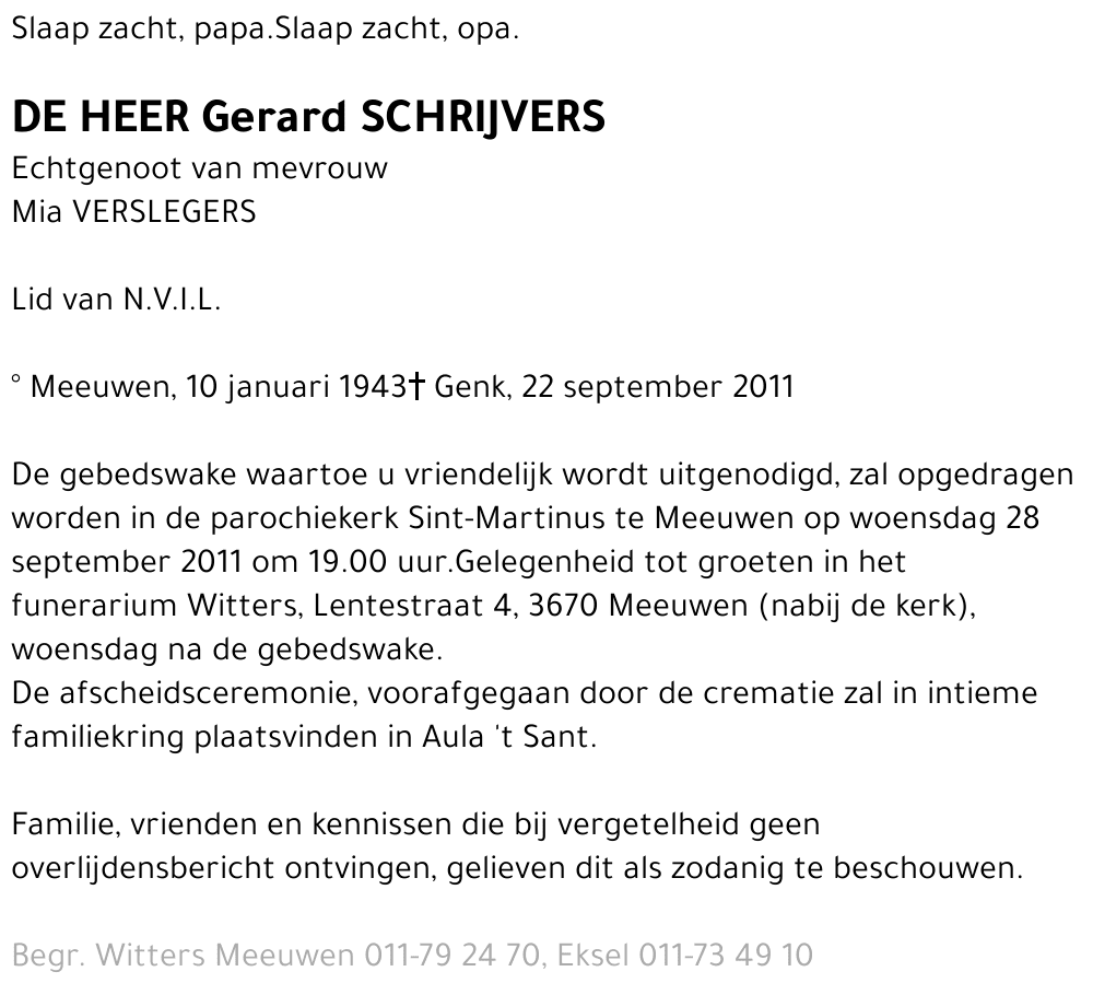 Gerard Schrijvers