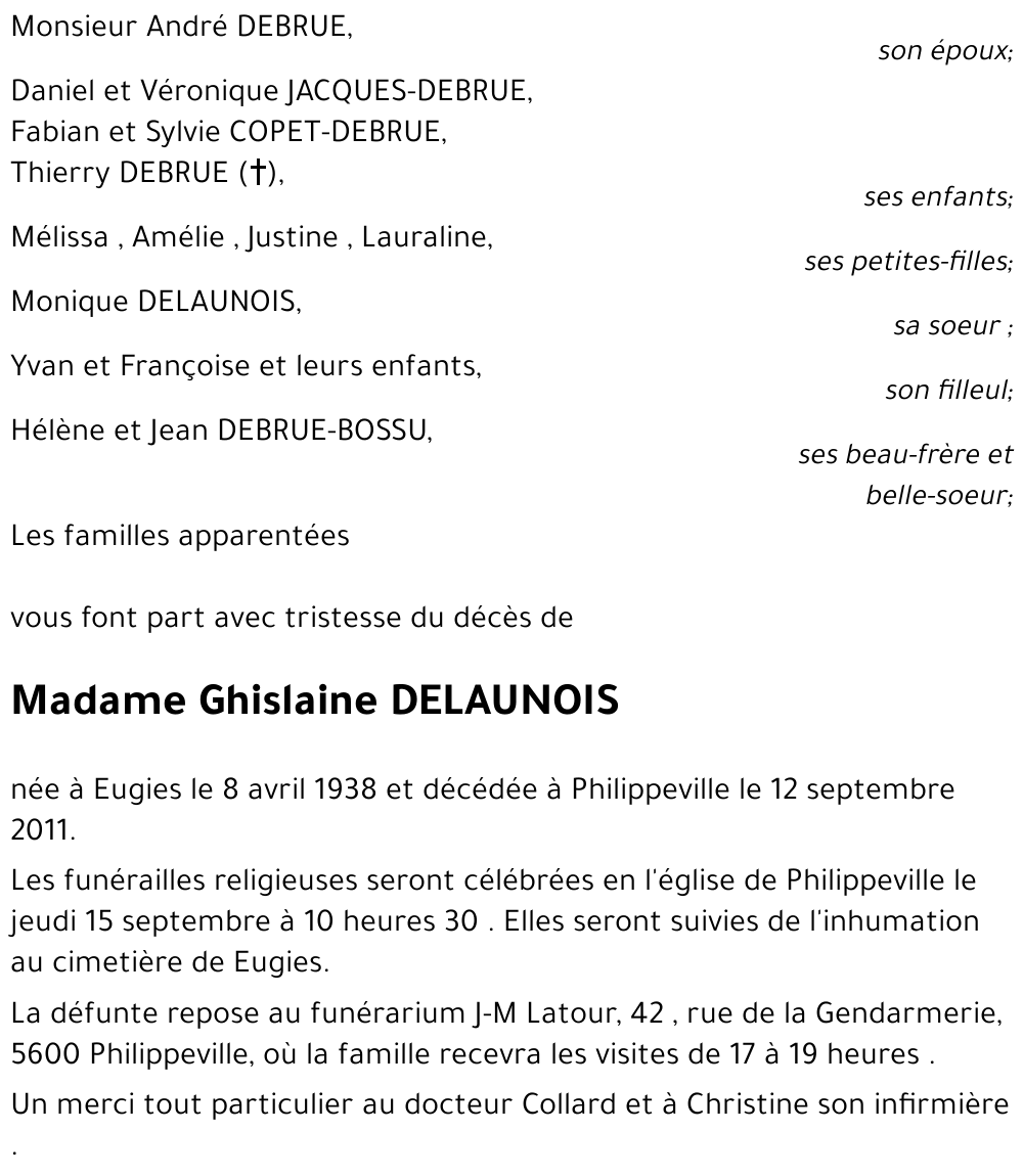 Ghislaine Delaunois