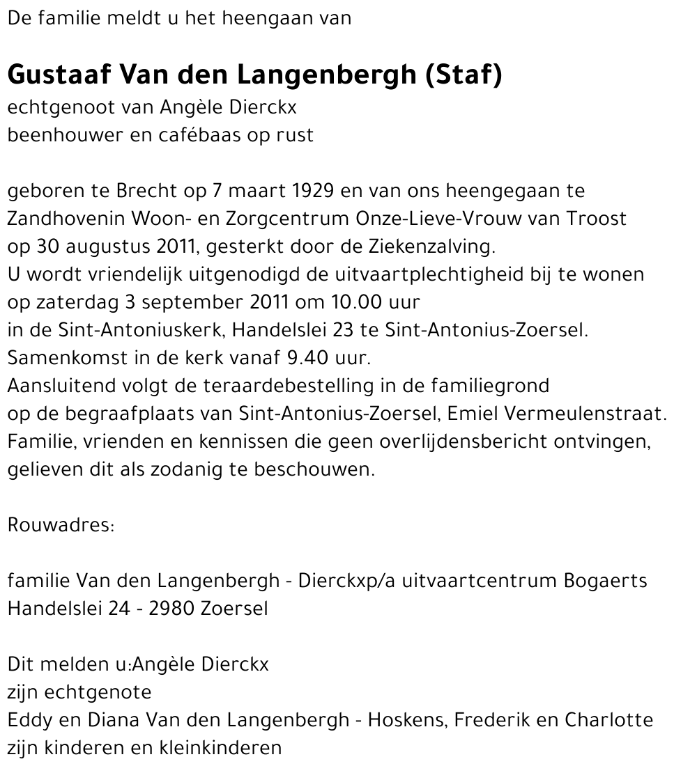 Gustaaf Van den Langenbergh