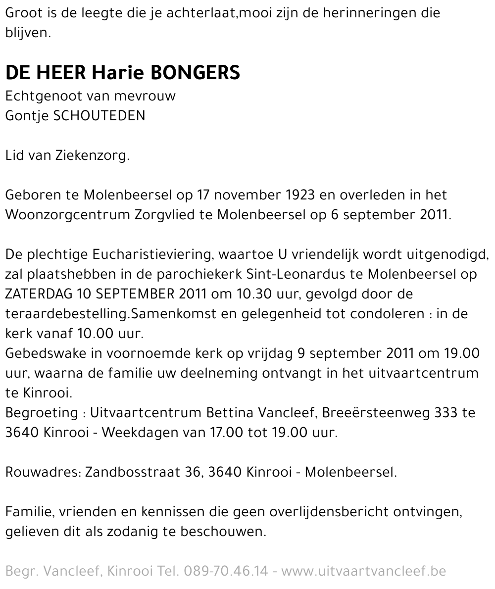 Harie Bongers