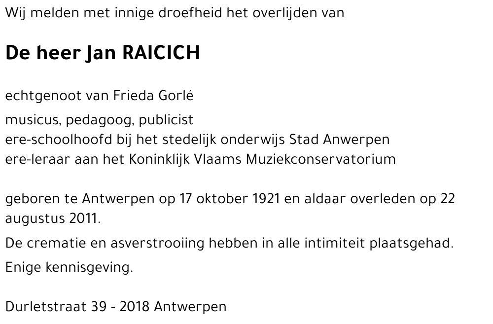 Jan RAICICH
