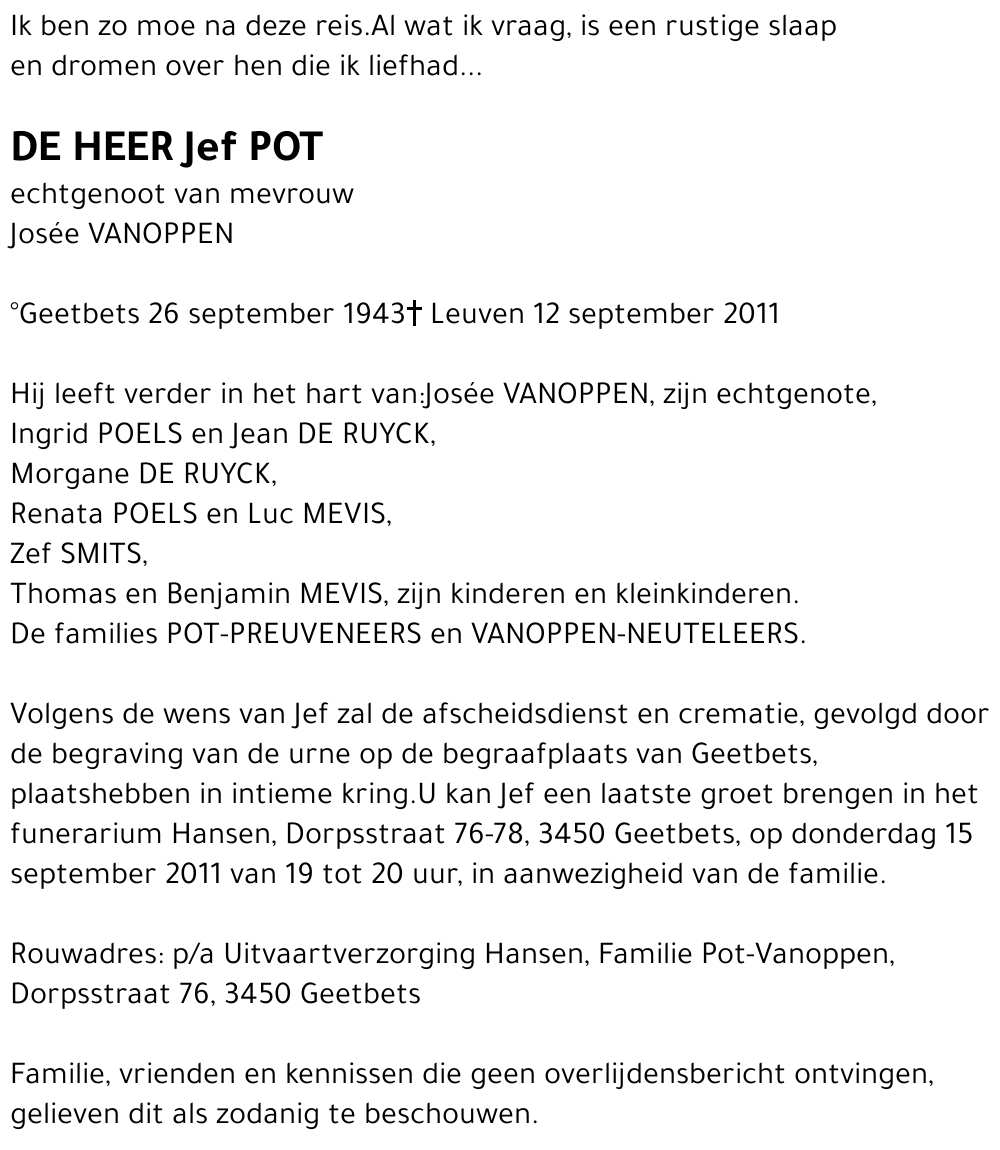 Jef POT