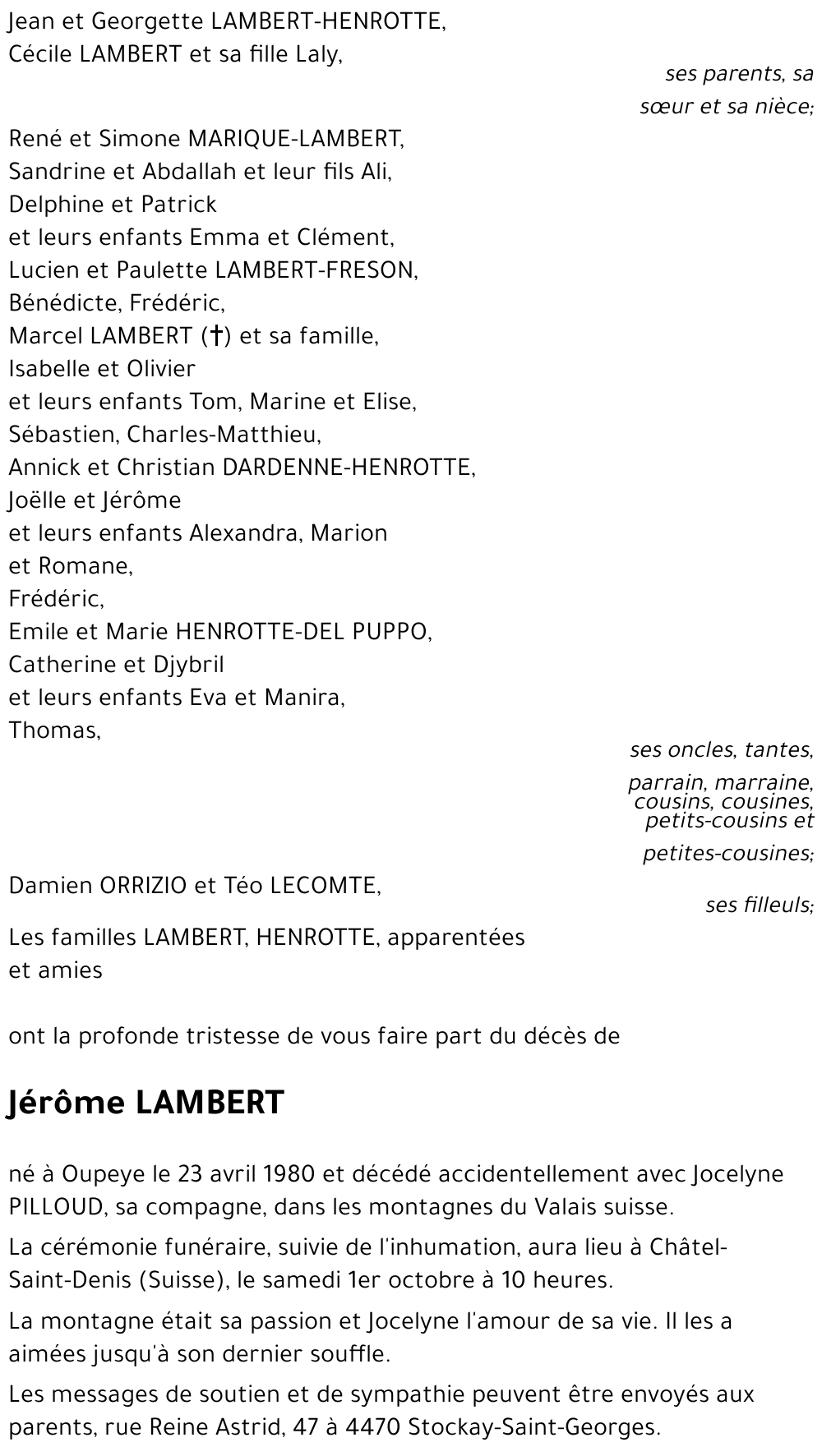 Jérôme LAMBERT