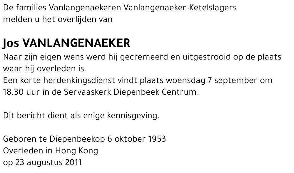 Jos Vanlangenaeker