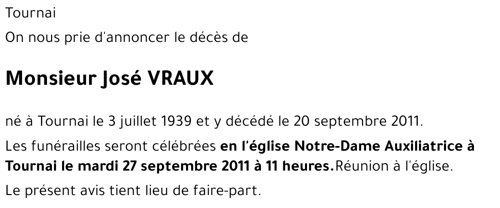 José VRAUX