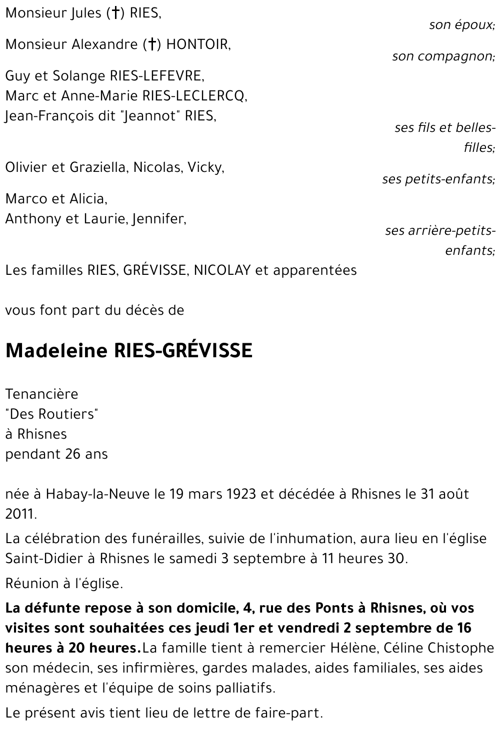 Joséphine GRÉVISSE