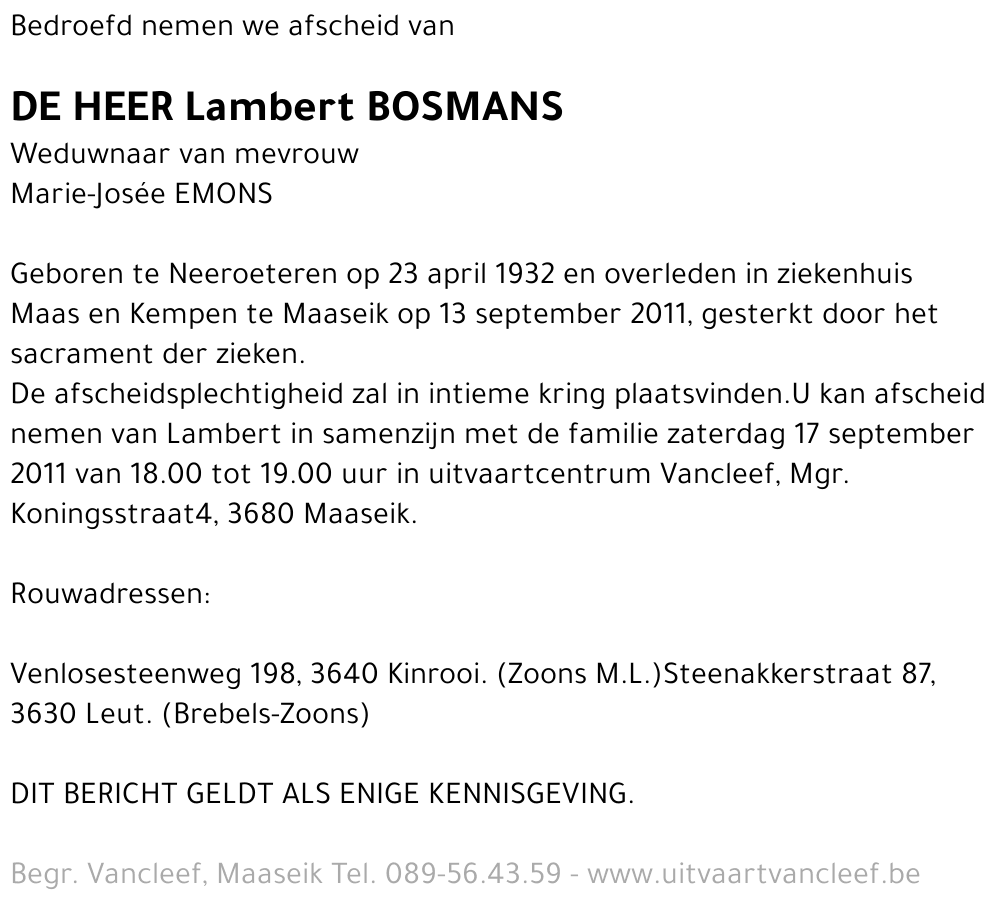 Lambert Bosmans