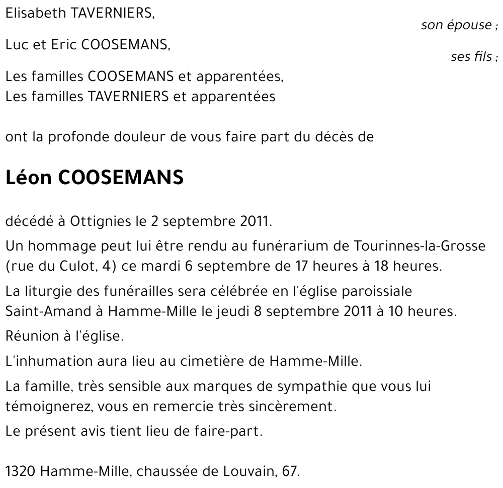 Léon COOSEMANS