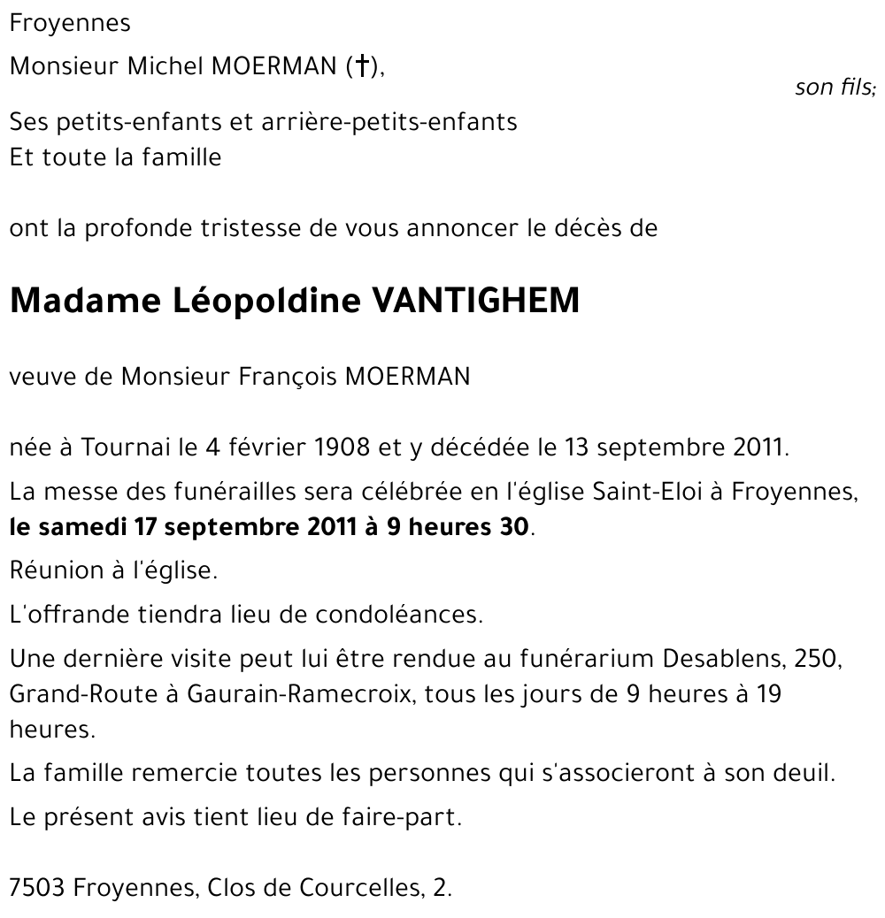 Léopoldine VANTIGHEM