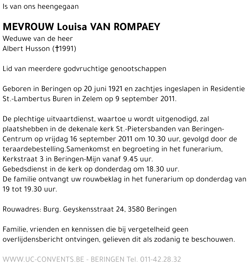 Louisa Van Rompaey
